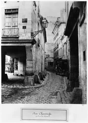 Rue Chanoinesse, von der Rue des Chantres, Paris, 1858-78